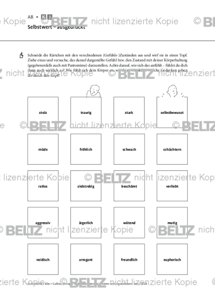 Selbstwert: Selbstwert – ausgedrückt