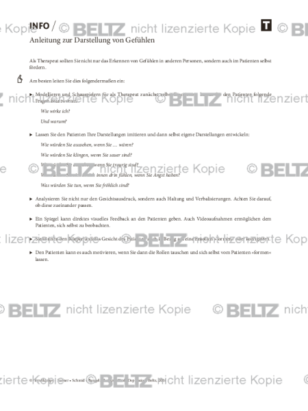 Depression und geistige Behinderung: Anleitung zur Darstellung von Gefühlen