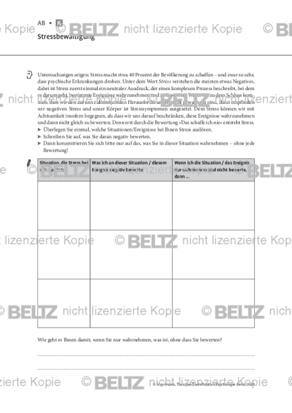 Positive Psychologie: Stressbewältigung