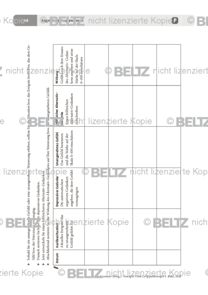 Gruppentherapie: Kognitives Neubenennen