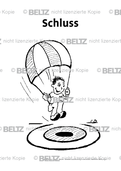 Sozialtraining: Plakat Schluss