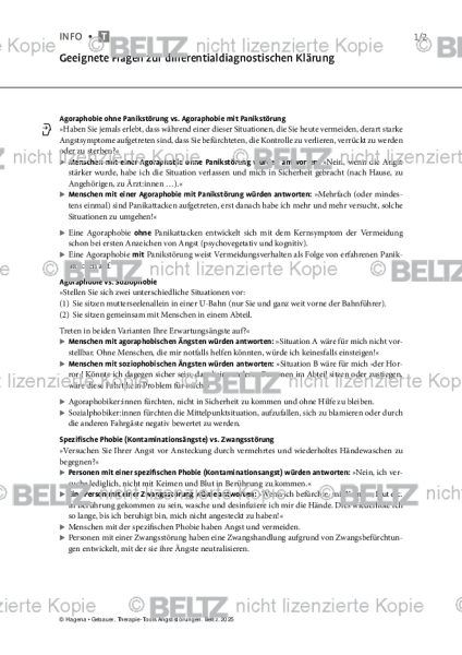 Angststörungen: Geeignete Fragen zur differentialdiagnostischen Klärung