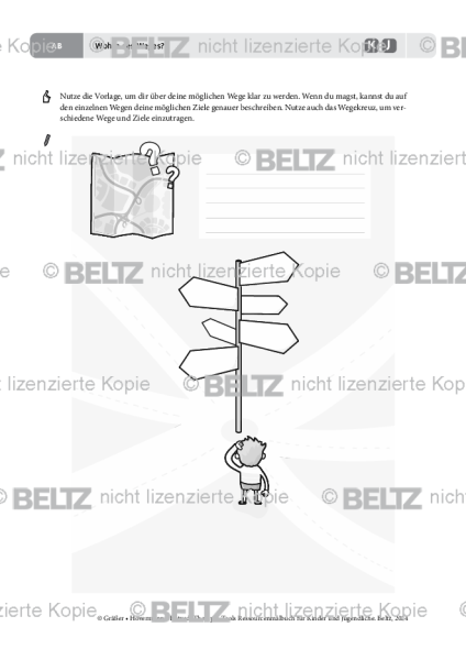 Ressourcenmalbuch: Wohin des Weges?