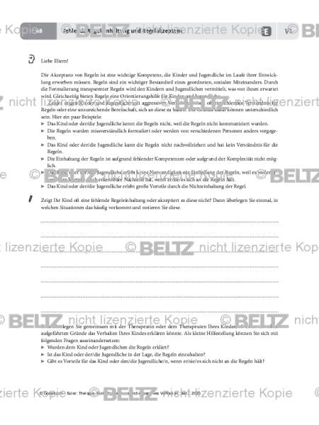 Aggression: Fehlende Regeleinhaltung und Regelakzeptanz