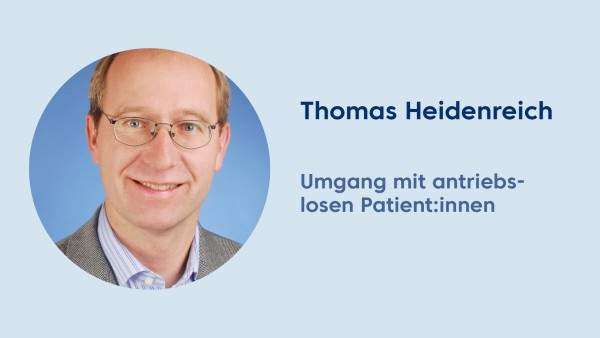 Webinar: Schwierige Therapiesituationen – Umgang mit antriebslosen Patient:innen