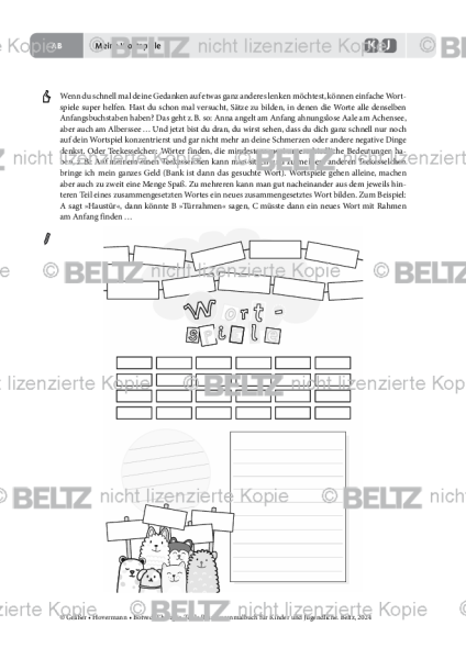 Ressourcenmalbuch: Meine Wortspiele