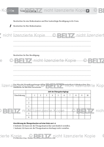 Gruppentherapie: Vorstellungsübung