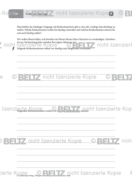 Gruppentherapie: Risikoentscheidung