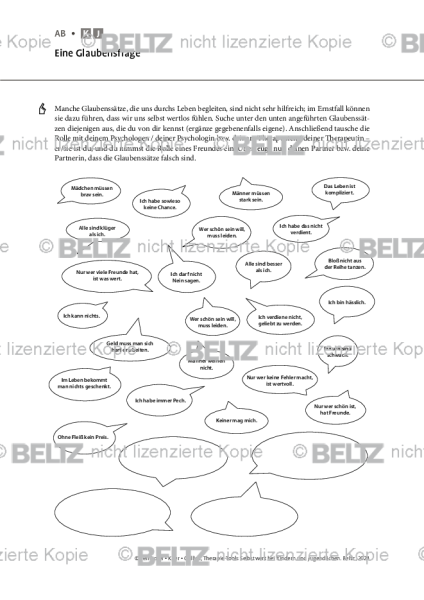 Selbstwert: Eine Glaubensfrage