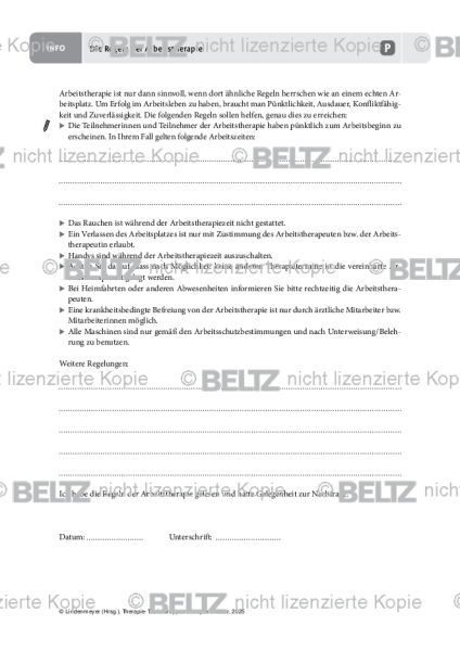 Gruppentherapie: Die Regeln der Arbeitstherapie