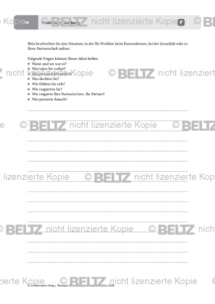 Gruppentherapie: Problembeschreibung