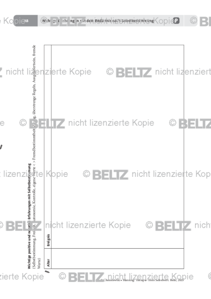 Selbstwert: Wichtige Erfahrungen mit dem Bedürfnis nach Selbstbestimmung