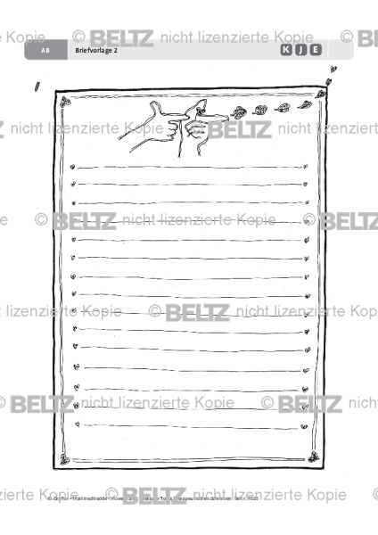 Therapeutisches Schreiben: Briefvorlage 2