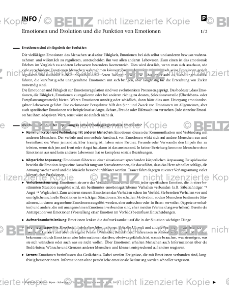 Depression: Emotionen und Evolution und die Funktion von Emotionen