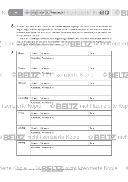 Psychoonkologie: trustKarten: Den Blick wieder weiten