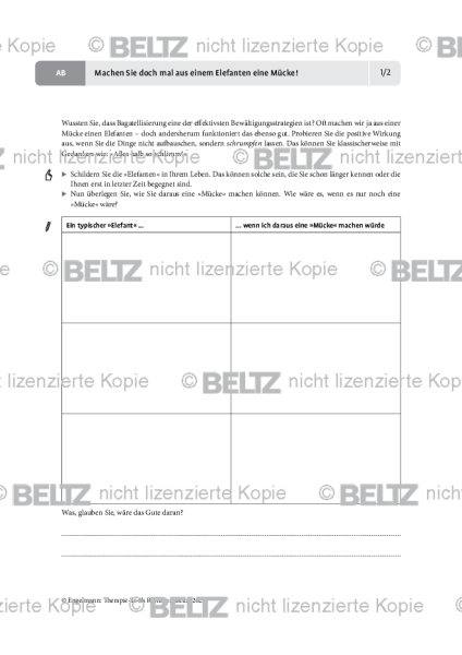 Resilienz: Machen Sie doch mal aus einem Elefanten eine Mücke!