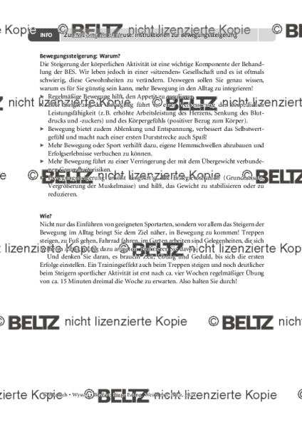 Binge Eating: Zusatzübung für zu Hause: Bewegungssteigerung