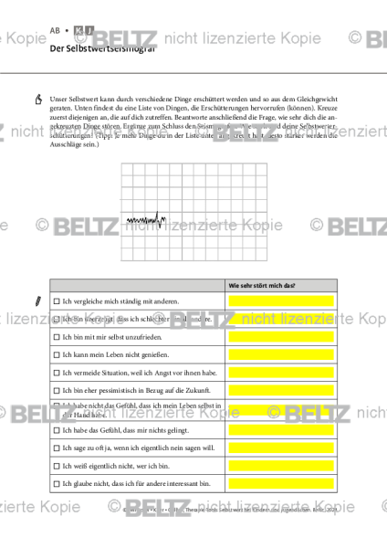 Selbstwert: Der Selbstwertseismograf