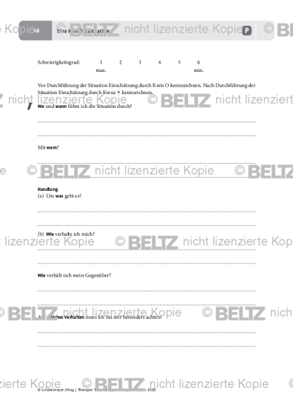 Gruppentherapie: Eine Konfliktsituation