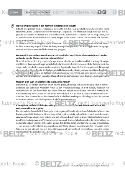 Schlafstörungen: Stimuluskontrolle: FAQs
