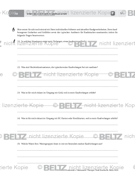 Kaufsucht: Erkennen von Hochrisikosituationen