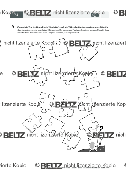 Therapeutisches Malen: Puzzle