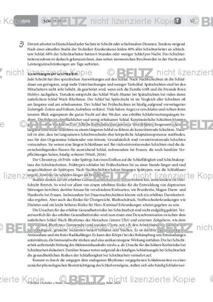 Schlafstörungen: Informationen zu Schichtarbeit