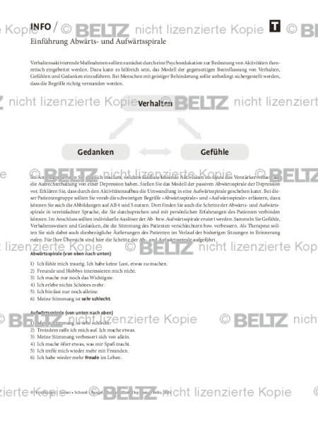 Depression und geistige Behinderung: Einführung Abwärts- und Aufwärtsspirale