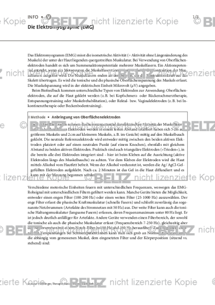 Biofeedback: Die Elektromyographie (EMG)