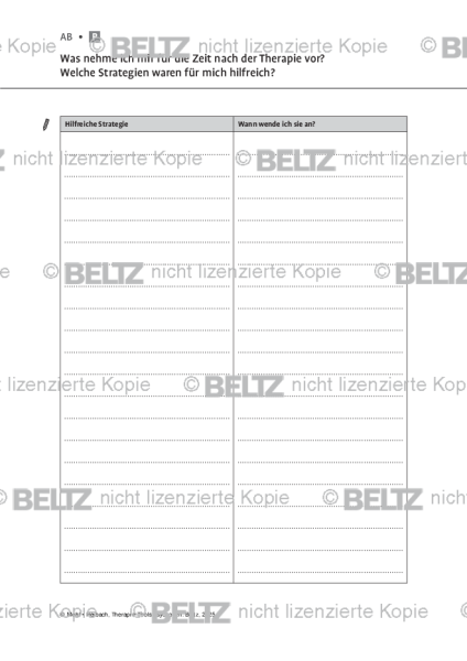 Psychosen: Was nehme ich mir für die Zeit nach der Therapie vor?