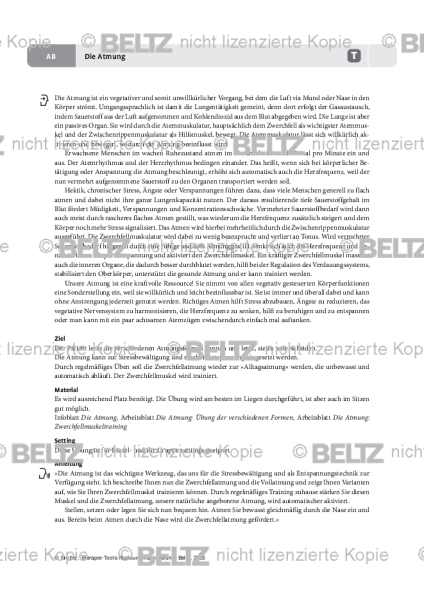 Ressourcenaktivierung: Die Atmung