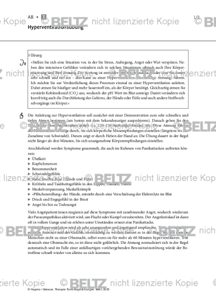 Angststörungen: Hyperventilationsübung