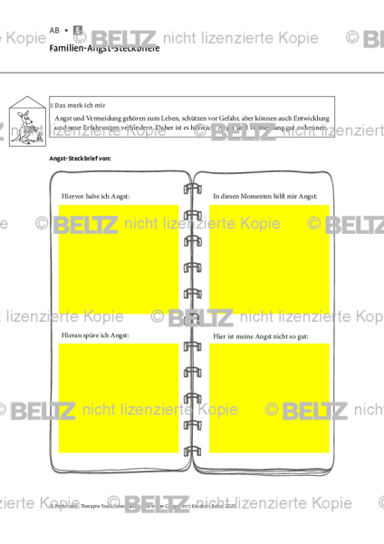 Schematherapie in Gruppe: Familien-Angst-Steckbriefe