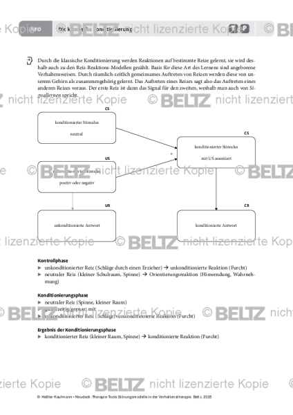 Störungsmodelle: Die klassische Konditionierung