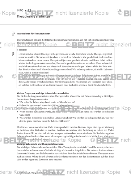 Therapieziele erarbeiten bei Psychosen