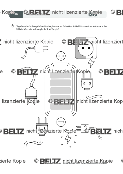 Therapeutisches Malen: Batterieladezustand