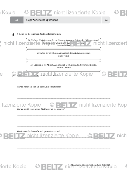 Resilienz: Kluge Worte voller Optimismus