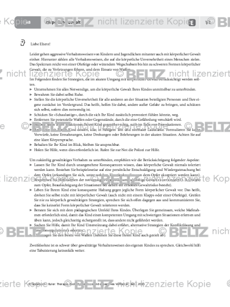 Aggression: Körperliche Gewalt