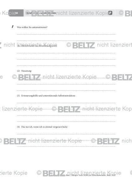 ADHS im Erwachsenenalter: Handlungen automatisieren