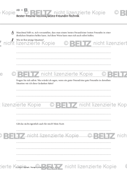 Psychosen: Bester-Freund-Technik / Beste-Freundin-Technik