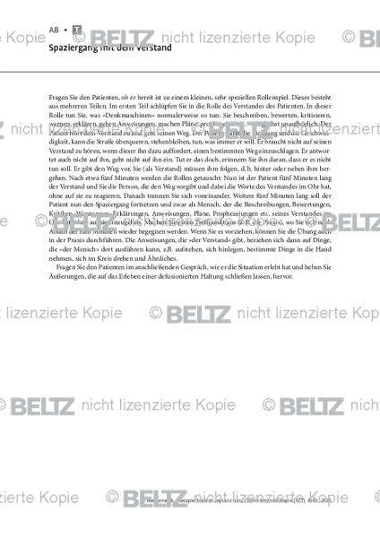 ACT: Spaziergang mit dem Verstand