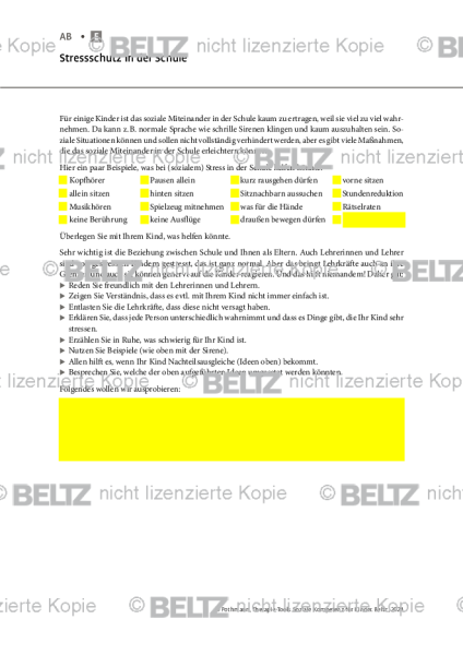 Soziale Kompetenz für Kinder: Stressschutz in der Schule