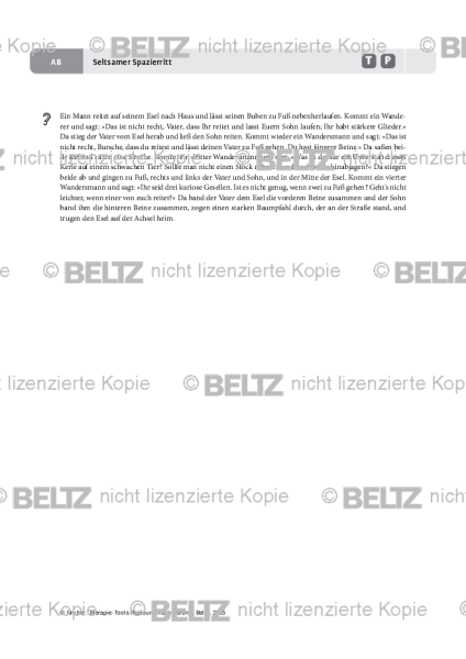 Ressourcenaktivierung: Seltsamer Spazierritt