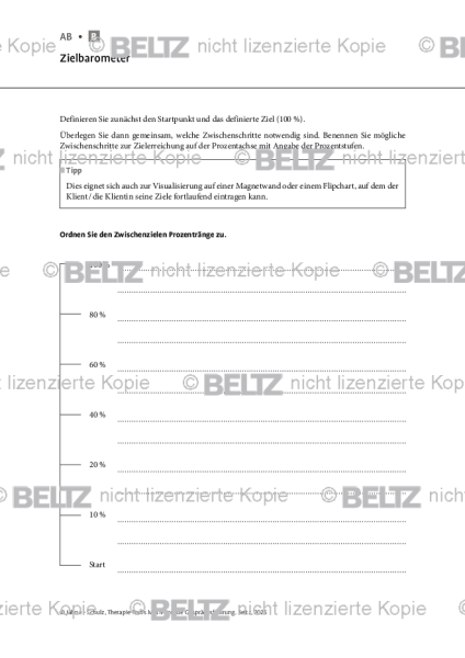 Motivierende Gesprächsführung: Zielbarometer