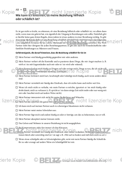 Schematherapie: Wie kann ich erkennen, ob meine Beziehung hilfreich oder schädlich ist?