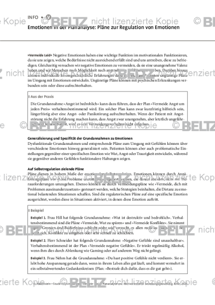 Emotionen in der Plananalyse: Pläne zur Regulation von Emotionen