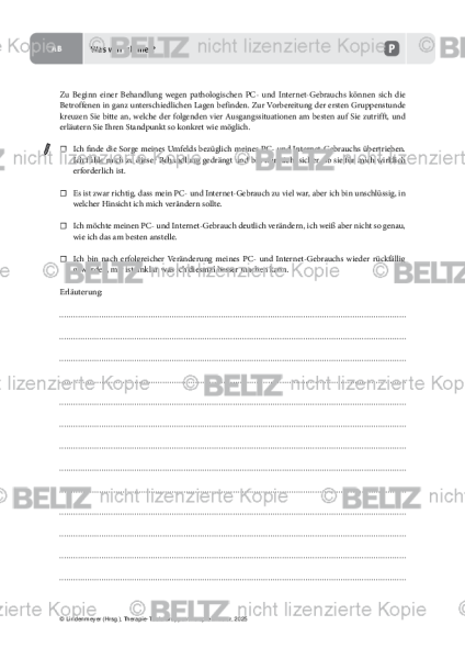 Gruppentherapie: Was will ich hier?