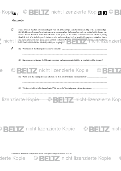 Kinder- und Jugendlichenpsychotherapie: Mutprobe