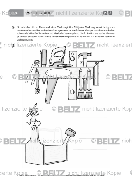 Ressourcenmalbuch: Mein Werkzeugkoffer