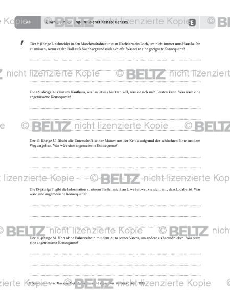 Aggression: Finden angemessener Konsequenzen
